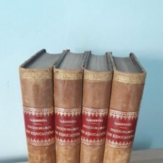 Libros antiguos: DICCIONARIO DE EDUCACIÓN Y MÉTODOS DE ENSEÑANZA DON MARIANO CARDERERA 4 TOMOS- 1886. Lote 316204503