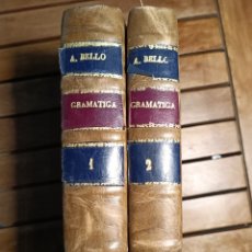 Libros antiguos: GRAMÁTICA DE LA LENGUA CASTELLANA ANDRÉS BELLO 1903 1905 2 TOMOS. Lote 332323343