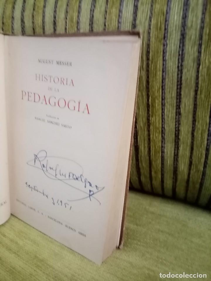 Libros antiguos: HISTORIA DE LA PEDAGOG&Iacute;A - Foto 5
