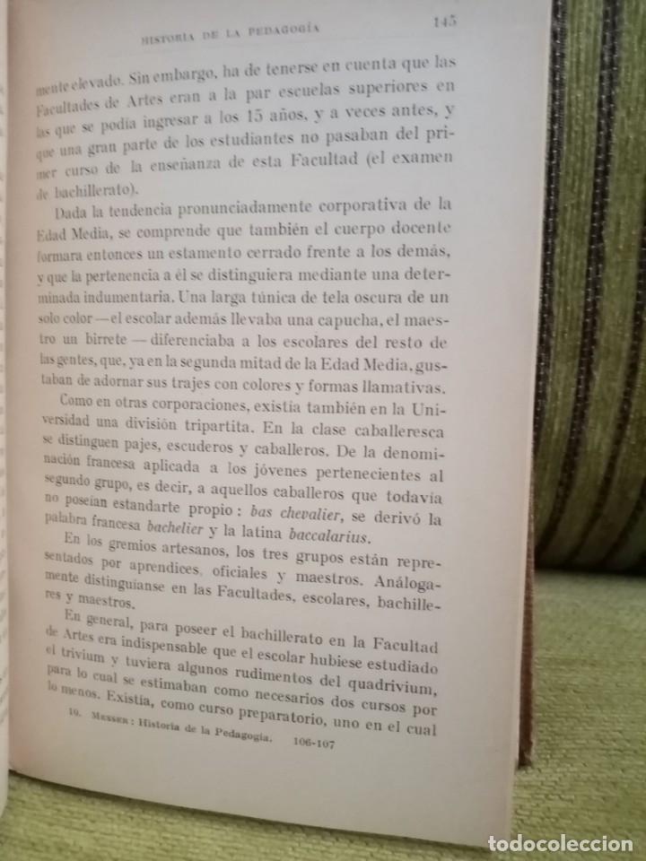 Libros antiguos: HISTORIA DE LA PEDAGOG&Iacute;A - Foto 8