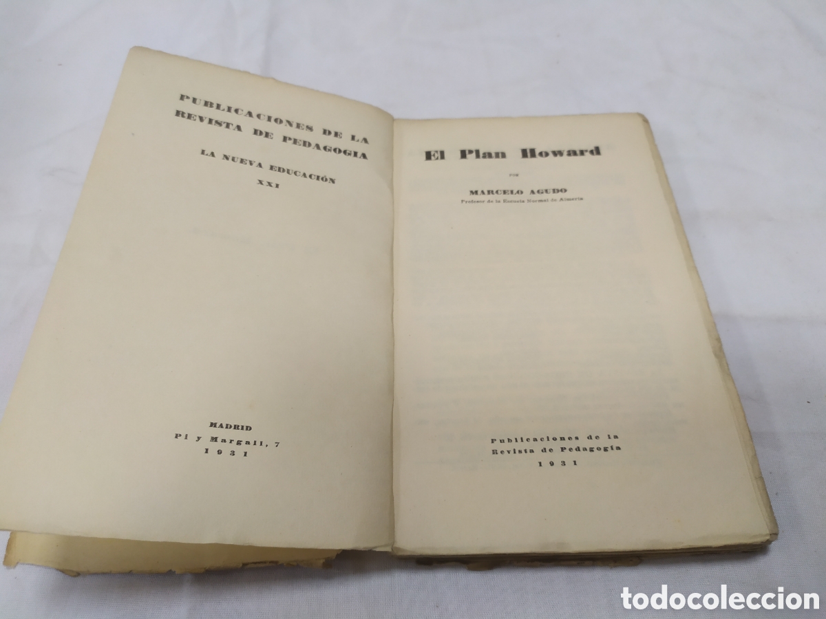Libros antiguos: El plan Howard. Marcelo Agudo, 1931 - Foto 3