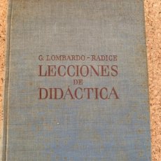 Libros antiguos: LECCIONES DE DIDÁCTICA, (BOLS 22)