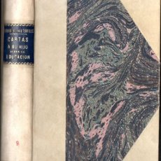 Libros antiguos: GREGORY: CARTAS DEL CONDE DE CHESTERFIELD A SU HIJO SOBRE LA EDUCACION (1850)