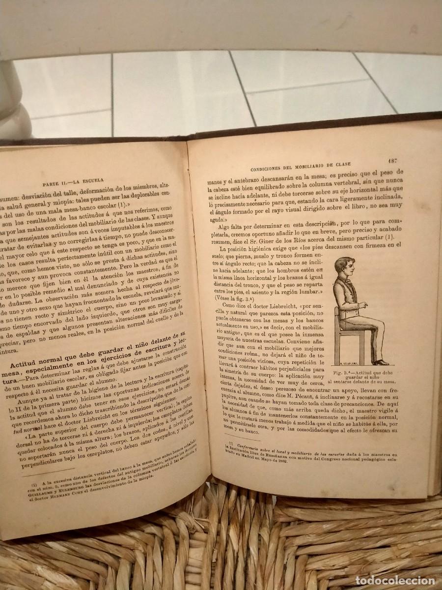 Libros antiguos: Higiene escolar - Alc&aacute;ntara - Foto 5