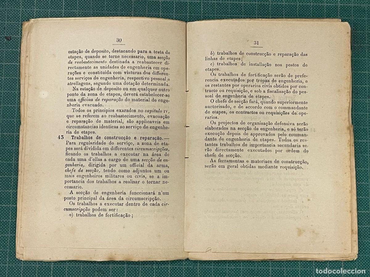 Libros antiguos: REGULAMENTO PARA O SERVI&Ccedil;O DE ETAPES. - Foto 2