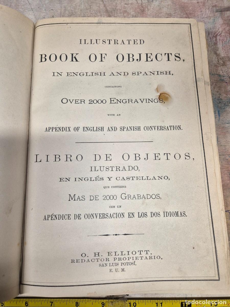 Libros antiguos: Libro de objetos ilustrados espa&ntilde;ol e ingl&eacute;s 1884 - Foto 3