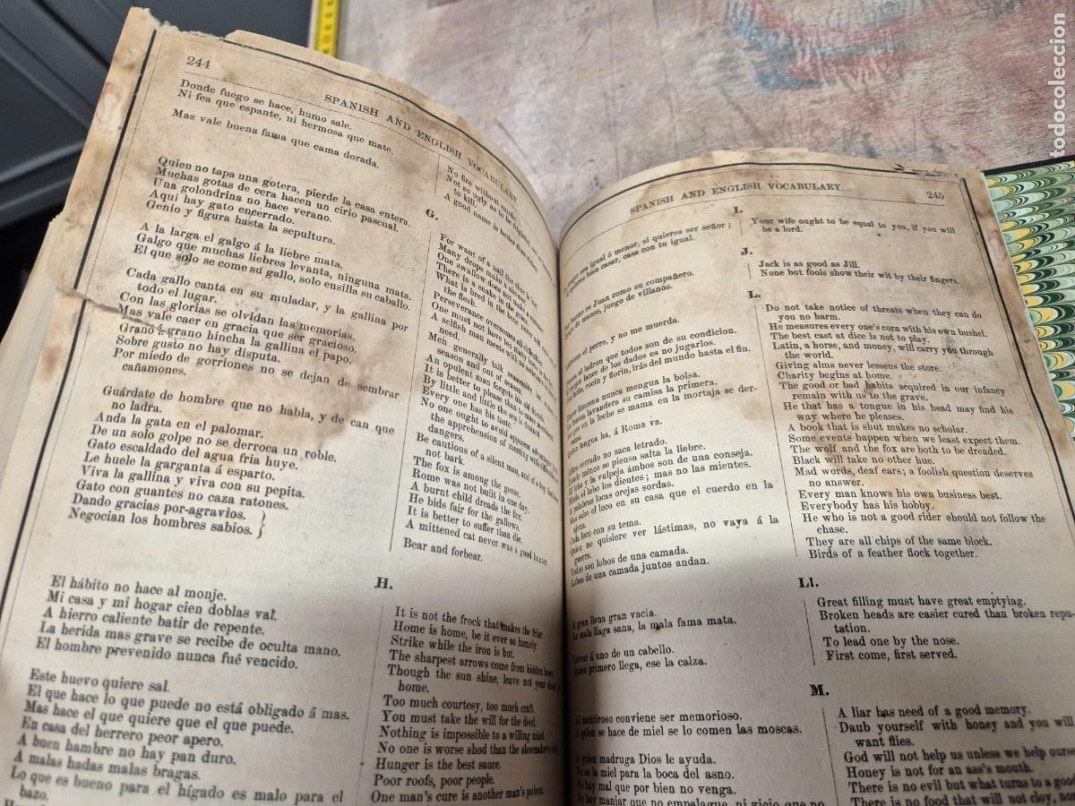 Libros antiguos: Libro de objetos ilustrados espa&ntilde;ol e ingl&eacute;s 1884 - Foto 5