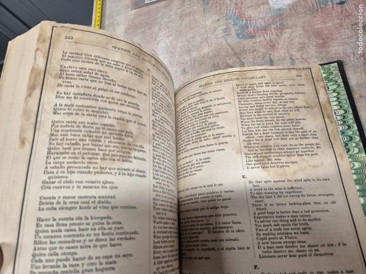 Libros antiguos: Libro de objetos ilustrados espa&ntilde;ol e ingl&eacute;s 1884 - Foto 6