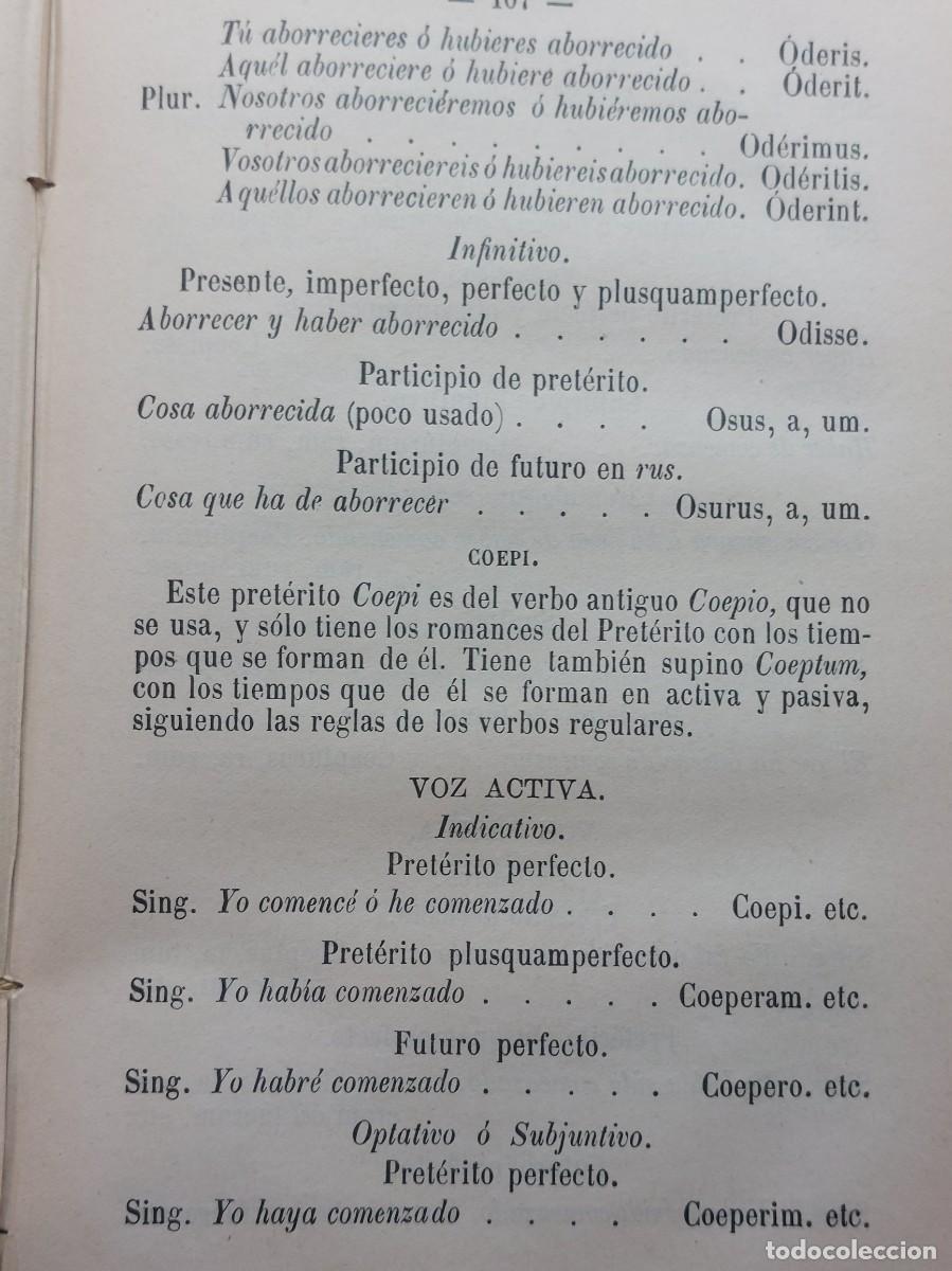 Libros antiguos: GRAM&Aacute;TICA LATINA - A&Ntilde;O 1906 - - Foto 5