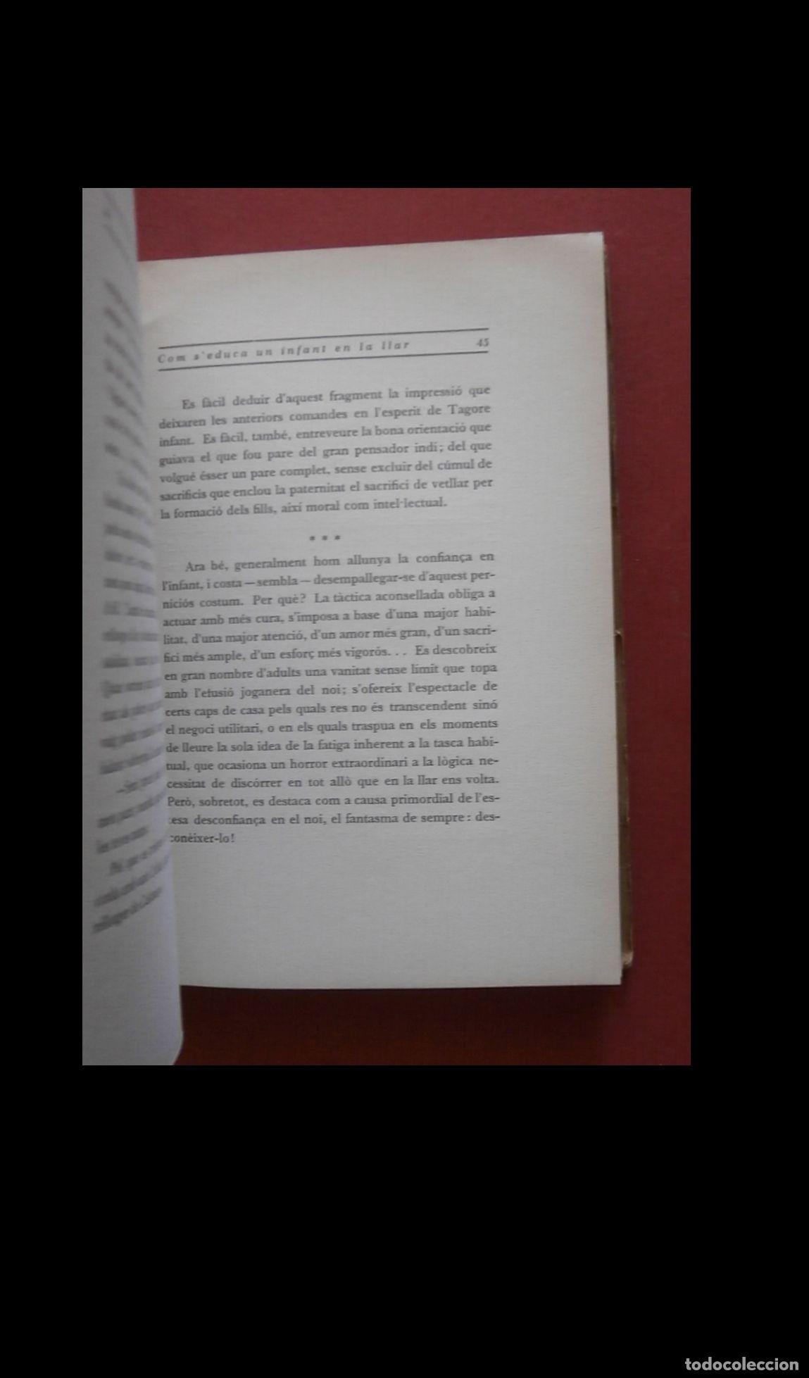 Libros antiguos: Com seduca un infant en la llar. Francesc Masclans - Foto 2