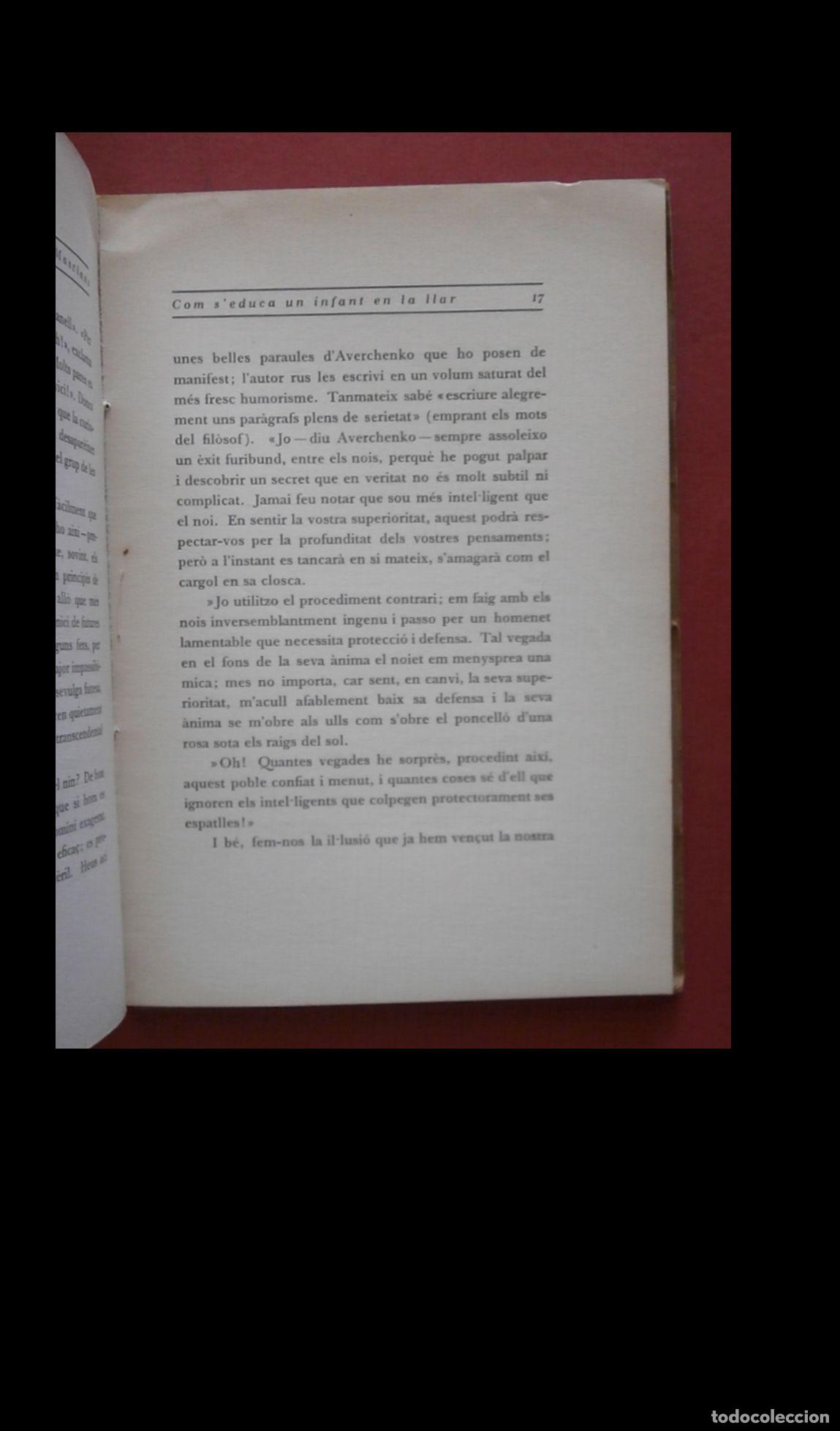 Libros antiguos: Com seduca un infant en la llar. Francesc Masclans - Foto 3