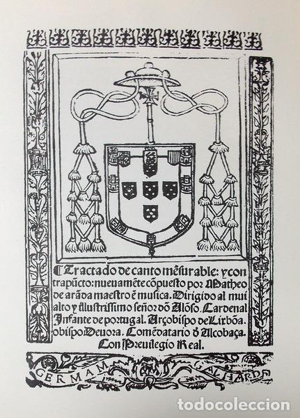 Libros antiguos: ARANDA. (Mateus de) - TRACTADO DE CANTO MENSURABLE. - Foto 2