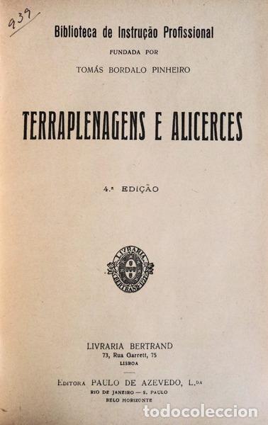 Libros antiguos: TERRAPLENAGENS E ALICERCES. - Foto 2