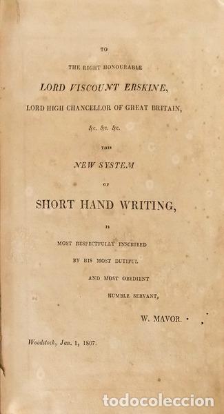 Libros antiguos: MAVOR. (William) - UNIVERSAL STENOGRAPHY - Foto 2