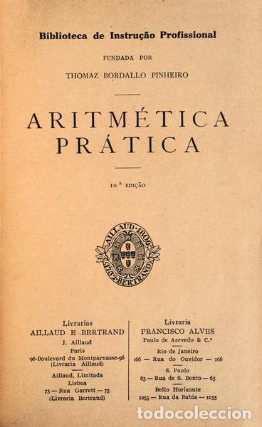 Libros antiguos: ARITM&Eacute;TICA PR&Aacute;TICA. - Foto 2