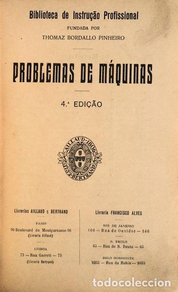 Libros antiguos: PROBLEMAS DE M&Aacute;QUINAS. - Foto 2
