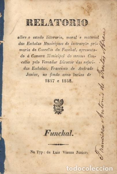 Libros antiguos: ANDRADE. (Francisco de) - RELAT&Oacute;RIO - Foto 1