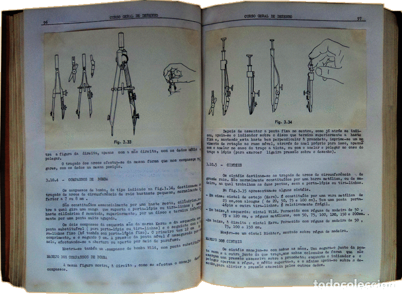 Libros antiguos: CURSO GERAL DE DESENHO. - Foto 3
