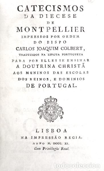 Libros antiguos: CATECISMOS DA DIECESE DE MONTPELLIER. - Foto 1