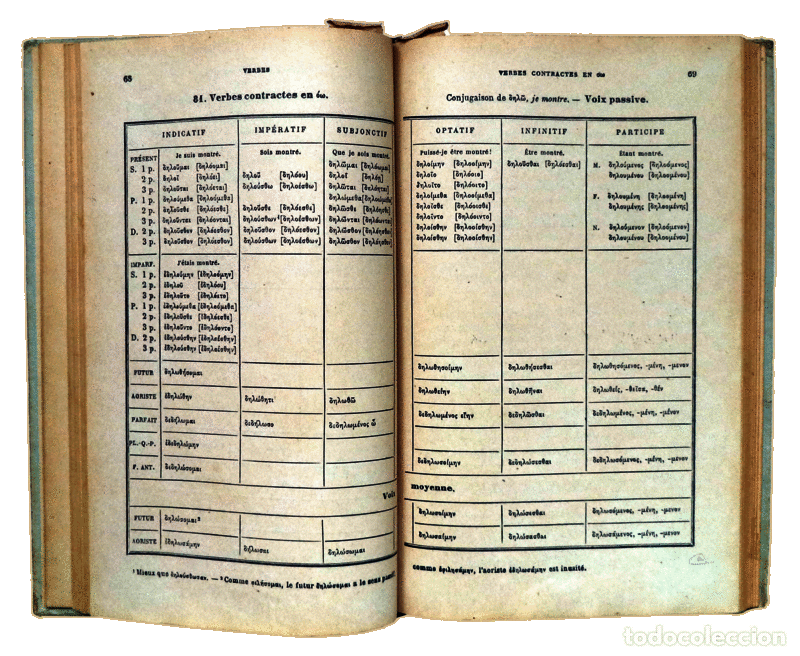 Libros antiguos: RAGON. (E.) - GRAMMAIRE GRECQUE. - Foto 3
