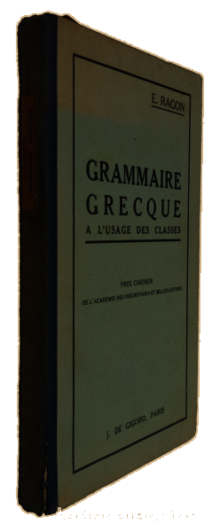 Libros antiguos: RAGON. (E.) - GRAMMAIRE GRECQUE. - Foto 4