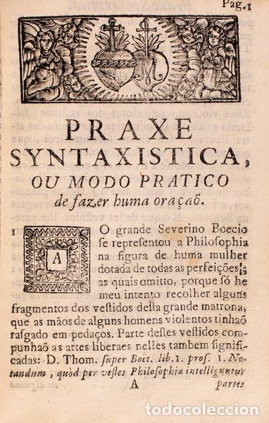 Libros antiguos: CAETANO. (Jozeph) - PRAXE SYNTAXISTICA. - Foto 2
