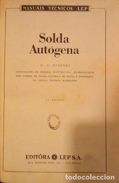 Libros antiguos: BUZZONI (H.A.) - SOLDA AUT&Oacute;GENA - Foto 1