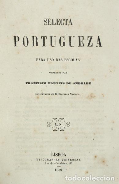 Libros antiguos: SELECTA PORTUGUEZA. - Foto 1