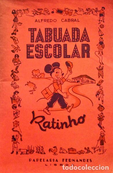 Libros antiguos: CABRAL. (Prof. Alfredo) - TABUADA ESCOLAR RATINHO. - Foto 1