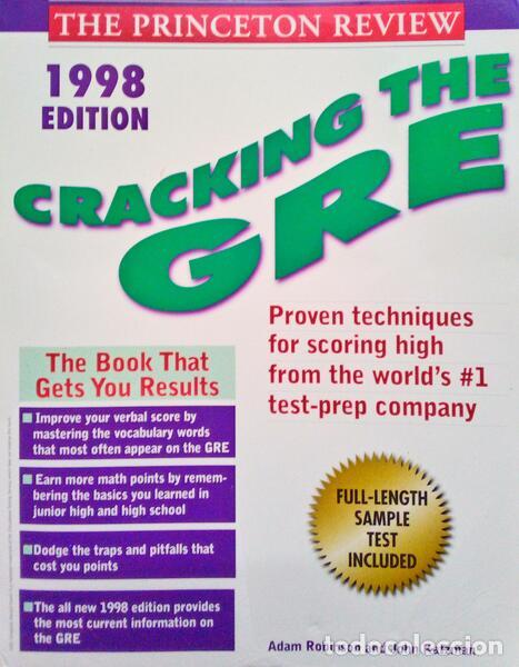 Libros antiguos: ROBINSON. (Adam) e John Katzman. - CRACKING THE GRE. - Foto 1