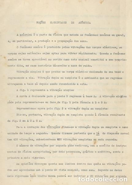Libros antiguos: NO&Ccedil;&Otilde;ES ELEMENTARES DE AC&Uacute;STICA. - Foto 1