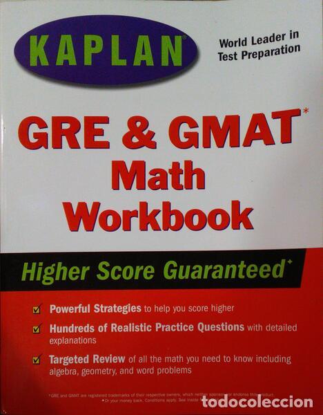 Libros antiguos: STUART. (David) - GRE/GMAT. MATH WORKBOOK. - Foto 1
