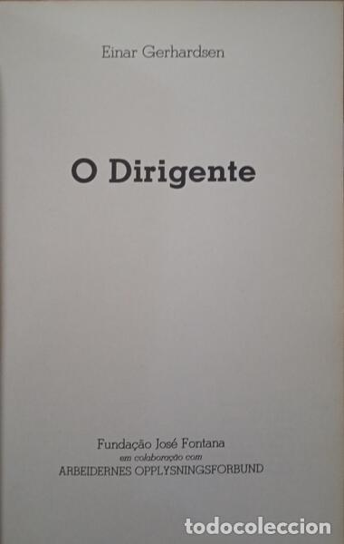 Libros antiguos: GERHARDSEN. (Einar) - O DIRIGENTE. - Foto 2