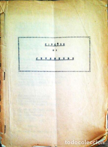 Libros antiguos: CAN&Ccedil;&Otilde;ES DA JUVENTUDE. - Foto 1