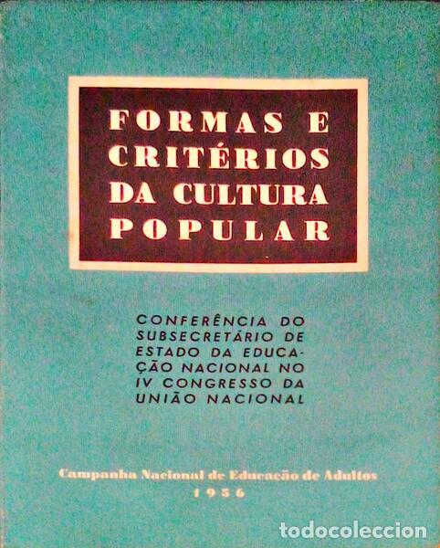 Libros antiguos: FORMAS E CRIT&Eacute;RIOS DA EDUCA&Ccedil;&Atilde;O POPULAR. - Foto 1
