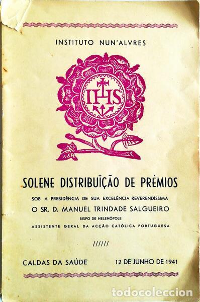 Libros antiguos: SOLENE DISTRIBU&Iuml;&Ccedil;&Atilde;O DE PR&Eacute;MIOS. - Foto 1