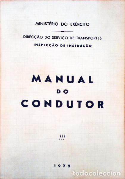 Libros antiguos: MANUAL DO CONDUTOR. - Foto 1