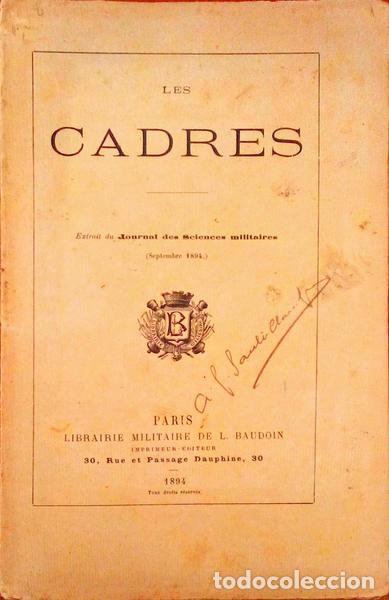 Libros antiguos: CADRES. (Les) - Foto 1