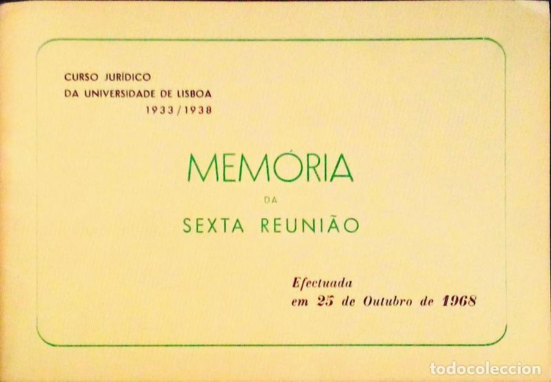 Libros antiguos: MEM&Oacute;RIA DA SEXTA REUNI&Atilde;O. - Foto 1