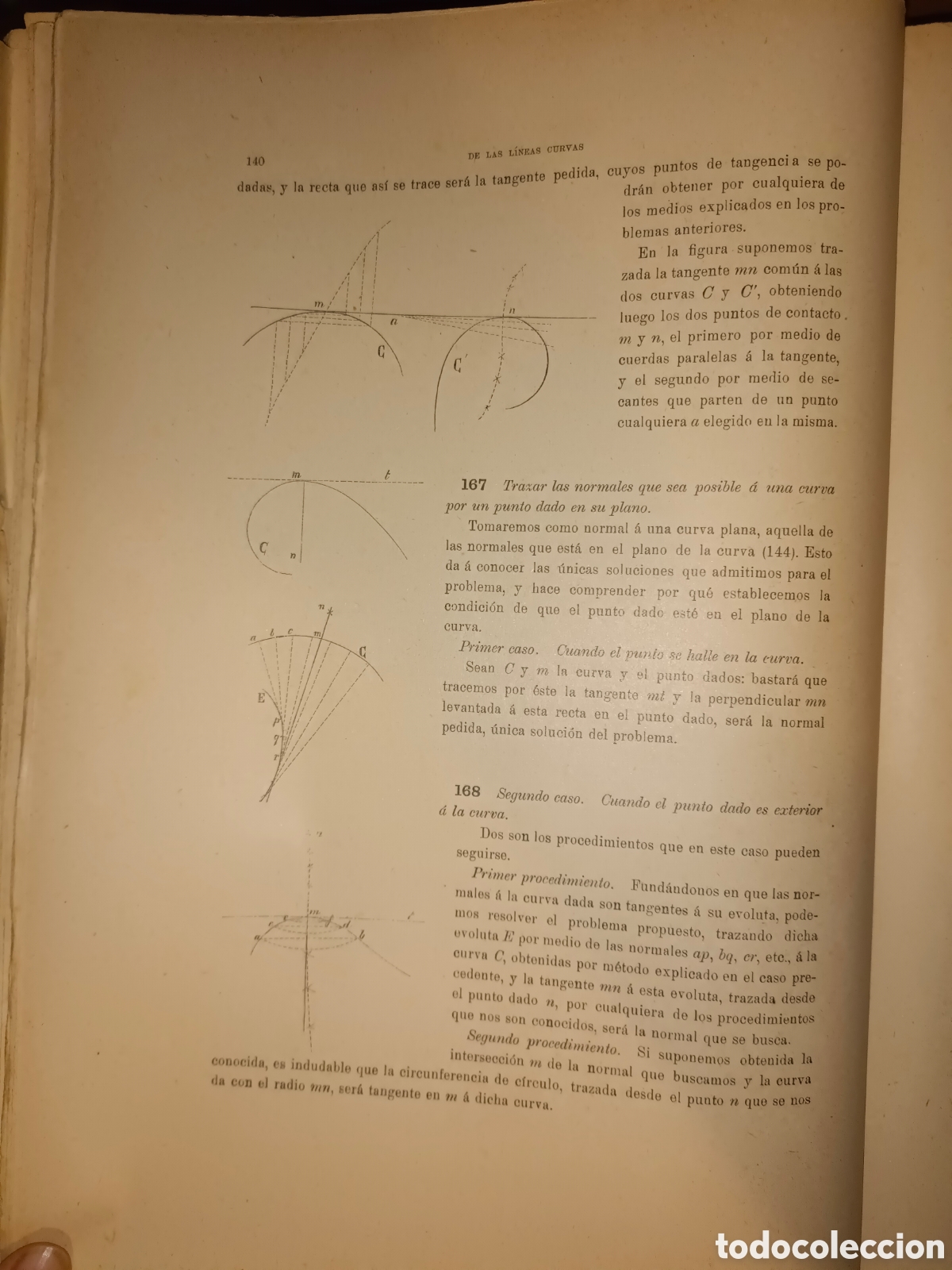 Libros antiguos: Dos Tomos Curso de Geometr&iacute;a Descriptiva - Foto 6