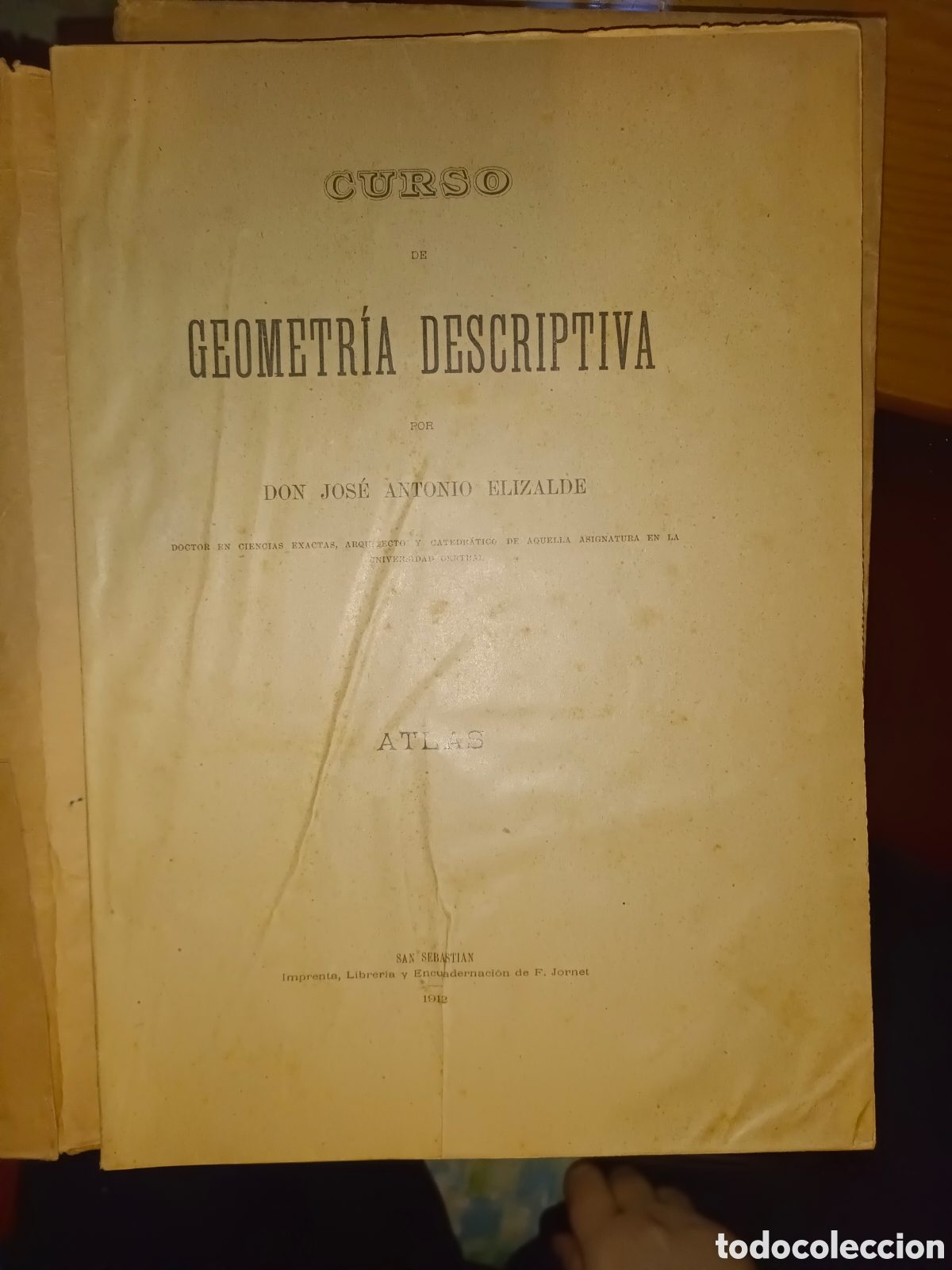 Libros antiguos: Dos Tomos Curso de Geometr&iacute;a Descriptiva - Foto 9