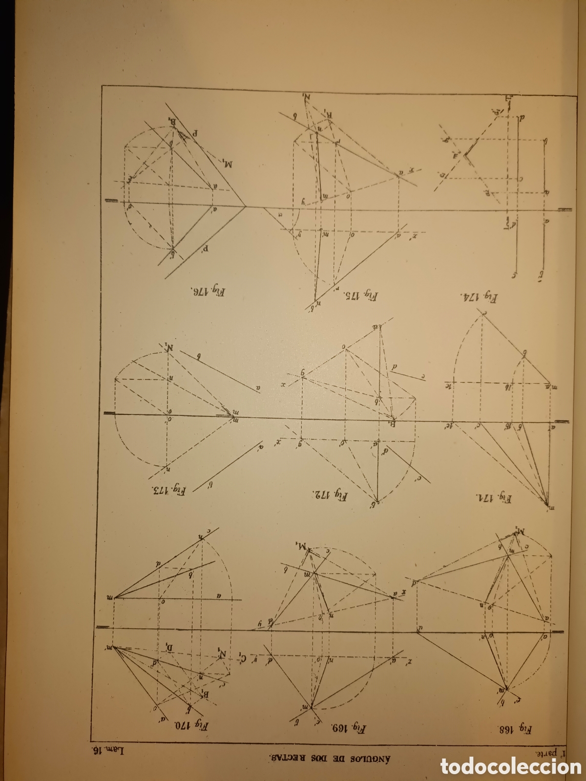 Libros antiguos: Dos Tomos Curso de Geometr&iacute;a Descriptiva - Foto 13