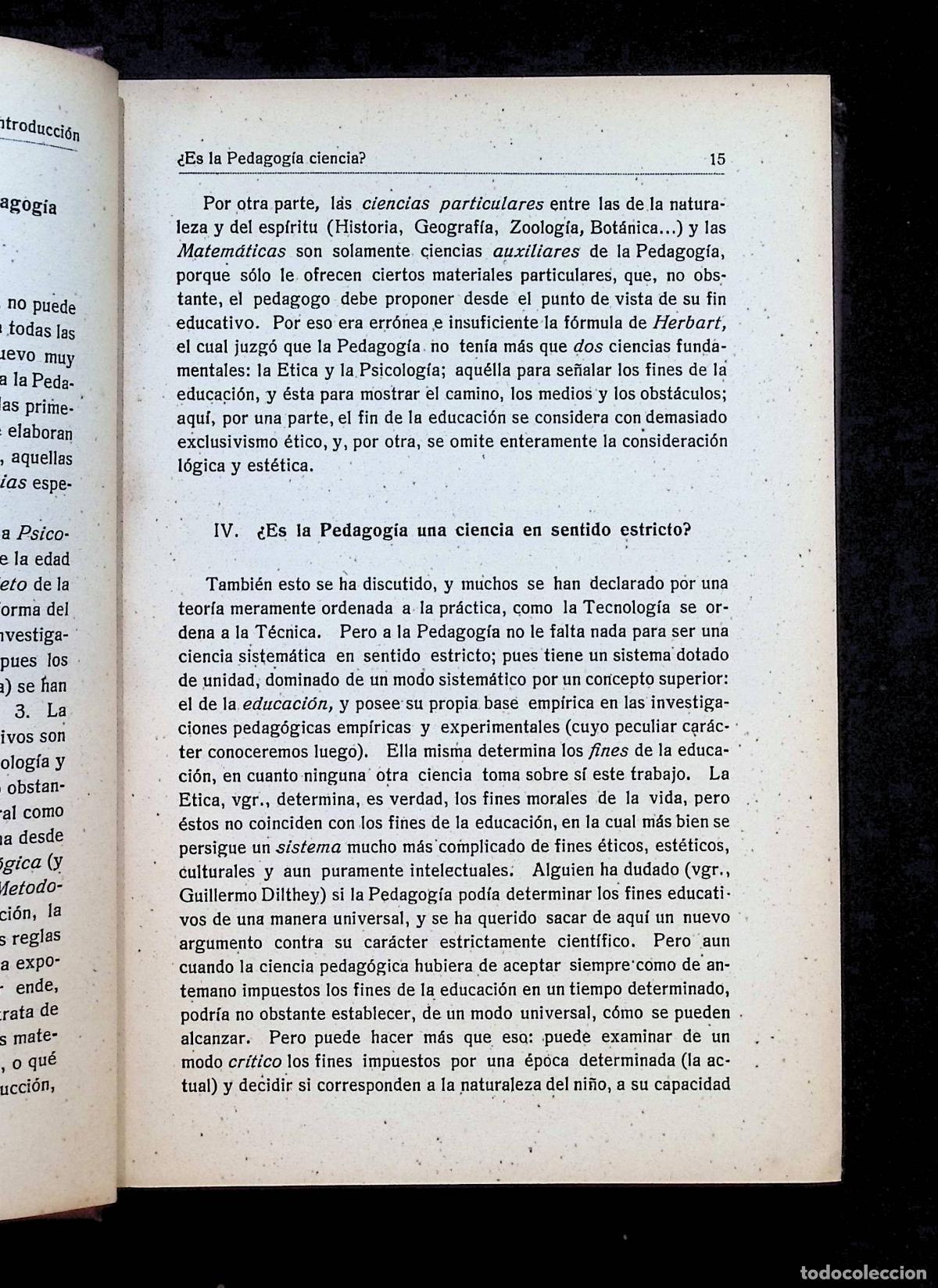 Libros antiguos: COMPENDIO DE PEDAGOG&Iacute;A EXPERIMENTAL. - MEUMANN, Ernesto. - Foto 2