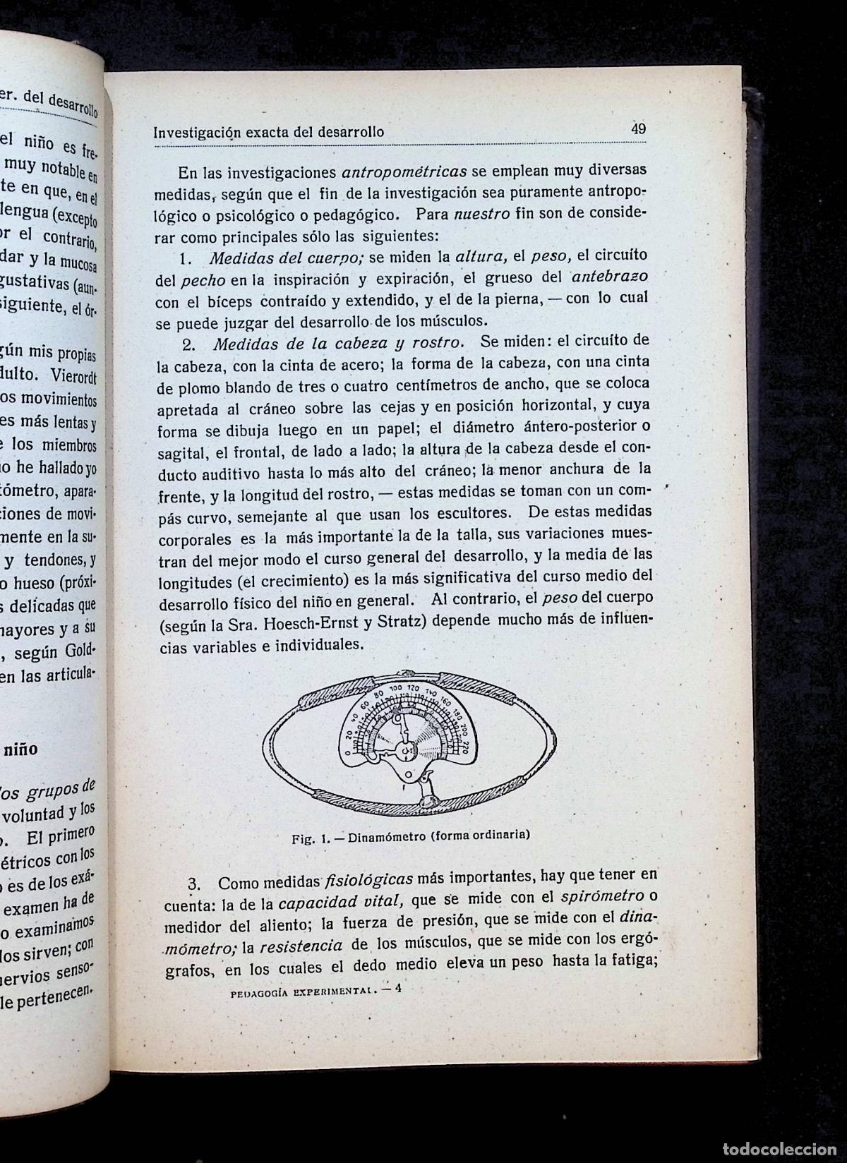 Libros antiguos: COMPENDIO DE PEDAGOG&Iacute;A EXPERIMENTAL. - MEUMANN, Ernesto. - Foto 3