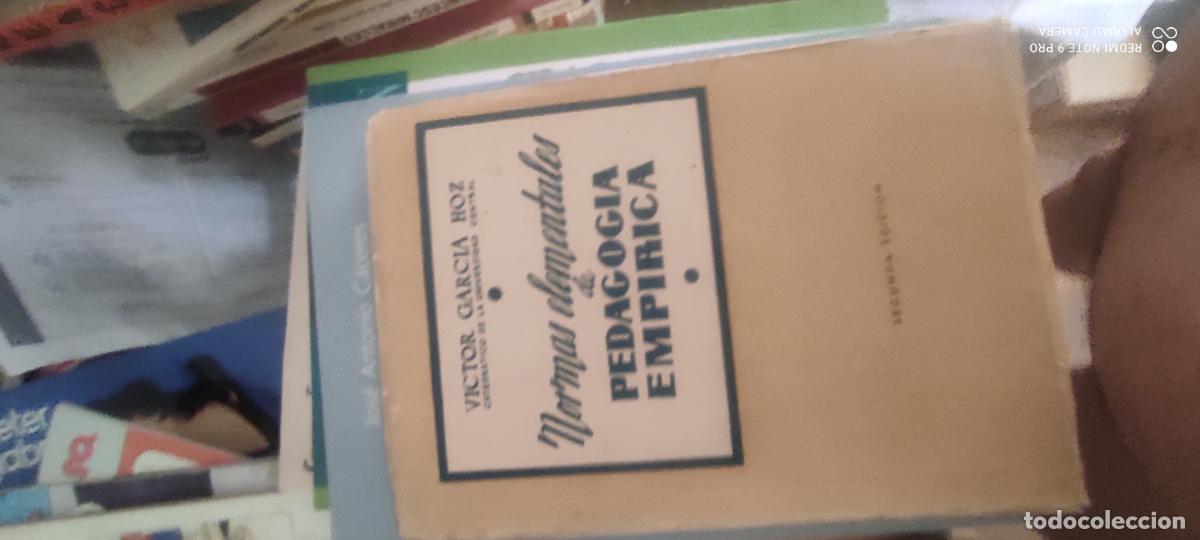 Libros antiguos: Normas elementales de pedagog&iacute;a emp&iacute;rica.- Garc&iacute;a Hoz, V&iacute;ctor