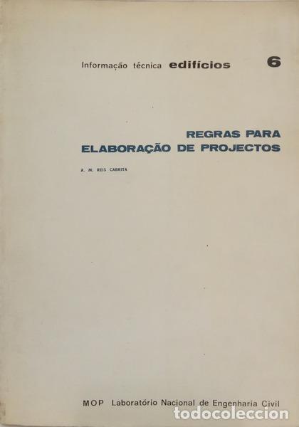 Libros antiguos: REIS CABRITA. (A.M.) - REGRAS PARA ELABORA&Ccedil;&Atilde;O DE PROJECTOS.