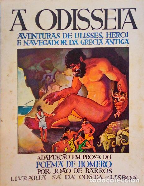 Libros antiguos: HOMERO e Jo&atilde;o de Barros. - A ODISSEIA DE HOMERO. [7.&ordf; EDI&Ccedil;&Atilde;O]