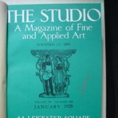 Libros antiguos: THE STUDIO: AN ILUSTRATED MAGAZINE OF FINE AND APPLIED, 19 TOMOS, 1928 A 1935, REVISTA MENSUAL. Lote 32408884