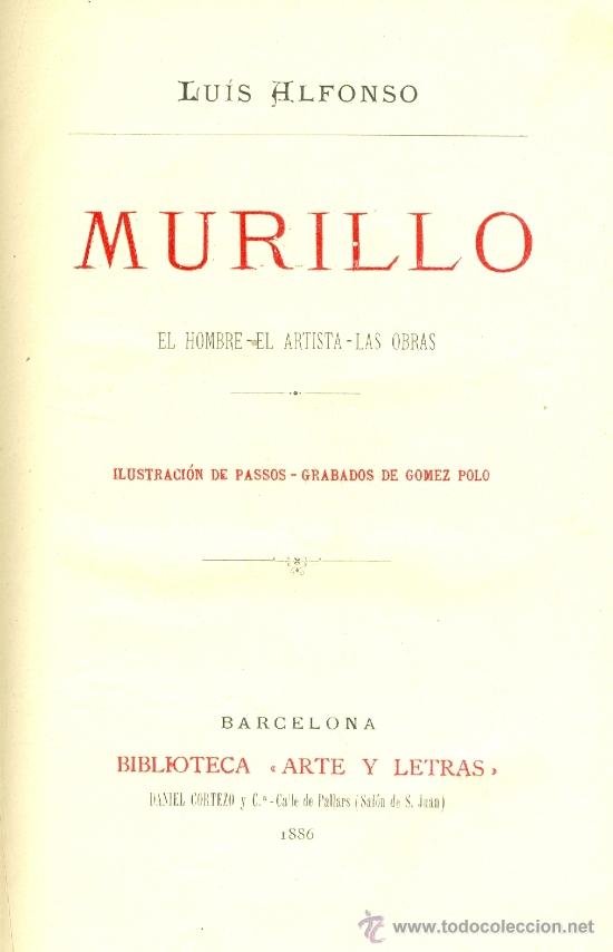 Luis alfonso: murillo. el hombre, el artista, l - Vendido en Venta