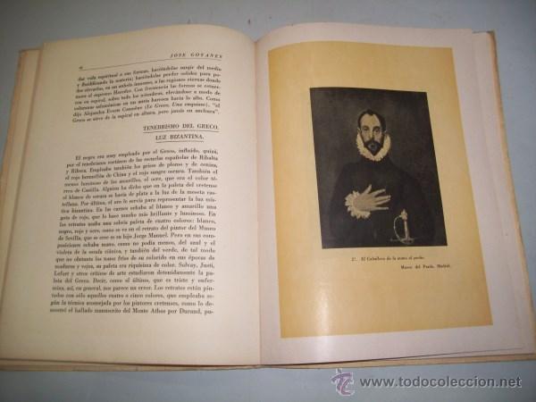 Libros antiguos: GOYANES CAPDEVILA, Jos&eacute;. El Greco, pintor m&iacute;stico - Foto 3